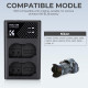 Швидкий зарядний пристрій K&F Concept для 2 батарей Nikon EN-EL15/EN-EL15a/EN-EL15b 5V 2A Type-C (KF28.0006)