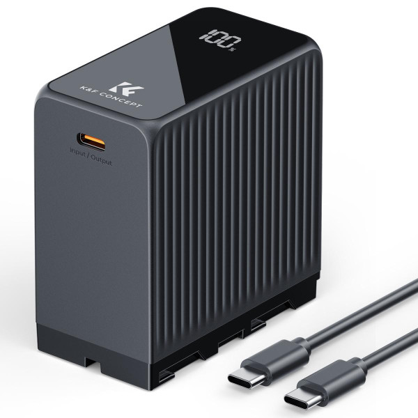 Акумулятор K&F Concept NP-F970 10500mAh з USB-C PD 45W для камер, LED-світла та моніторів (KF28.0073)