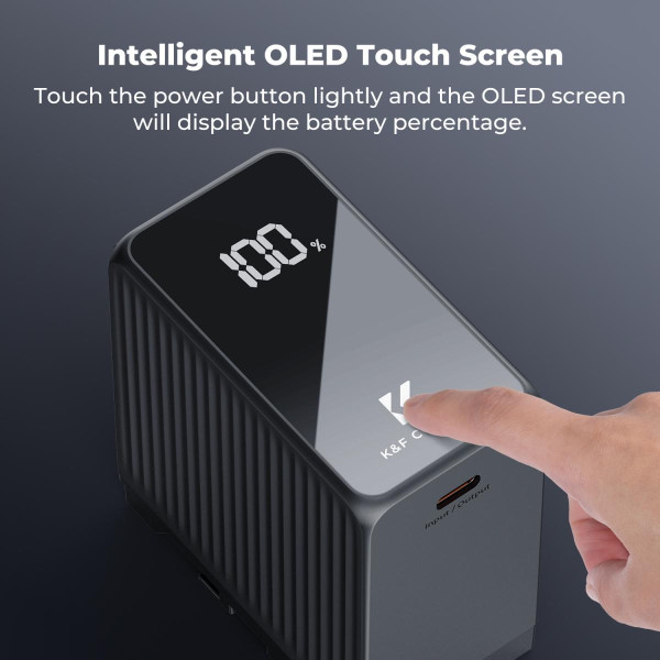 Акумулятор K&F Concept NP-F970 10500mAh з USB-C PD 45W для камер, LED-світла та моніторів (KF28.0073)