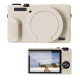 Силіконовий захисний чохол K&F Concept для Canon G7 X Mark III — із захисним склом для екрана, протиударний, бежевий (KF31.230)