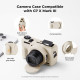 Силіконовий захисний чохол K&F Concept для Canon G7 X Mark III — із захисним склом для екрана, протиударний, бежевий (KF31.230)