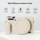 Силіконовий захисний чохол K&F Concept для Canon G7 X Mark III — із захисним склом для екрана, протиударний, бежевий (KF31.230)