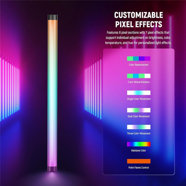 Світлодіодний RGB LED жезл NEEWER TL60 RGB 60 см зі стійкою та сумкою