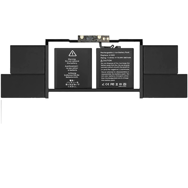 Аккумулятор для ноутбуков MacBook 15" Touch Bar (A1707) 11.4V 6667mAh (original)