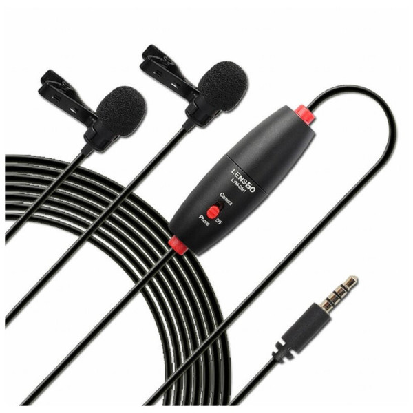Петличний мікрофон Lensgo DM1 dual