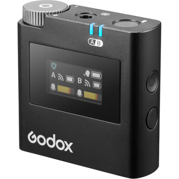 Беспроводная микрофонная система Godox Virso S M2 для 2 человек для камер и смартфонов Sony (2,4 ГГц)