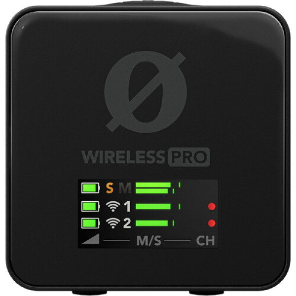 RODE Wireless PRO Беспроводная микрофонная система/рекордер с зажимом для 2 человек с петличными микрофонами (2,4 ГГц)