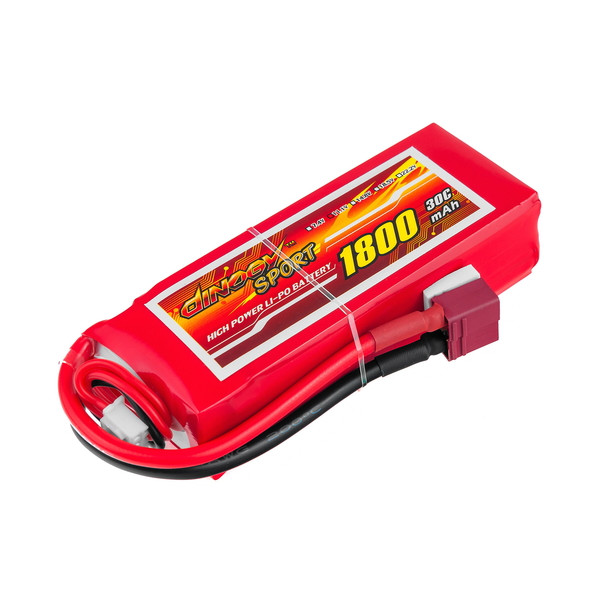 Акумулятор для радіокерованої моделі Dinogy Li-Pol 1800 мАч 11.1 В 84x35x24 мм T-Plug 30C