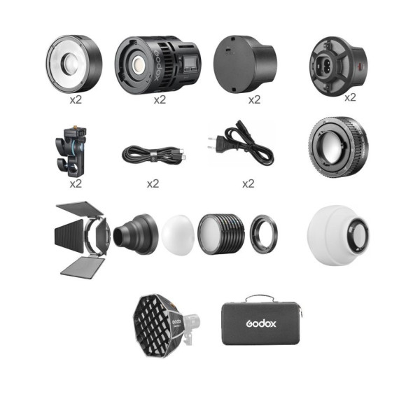 Світло Godox Litemons RS60R RGB LED Monolight 2-Light Kit (RS60R 2K)