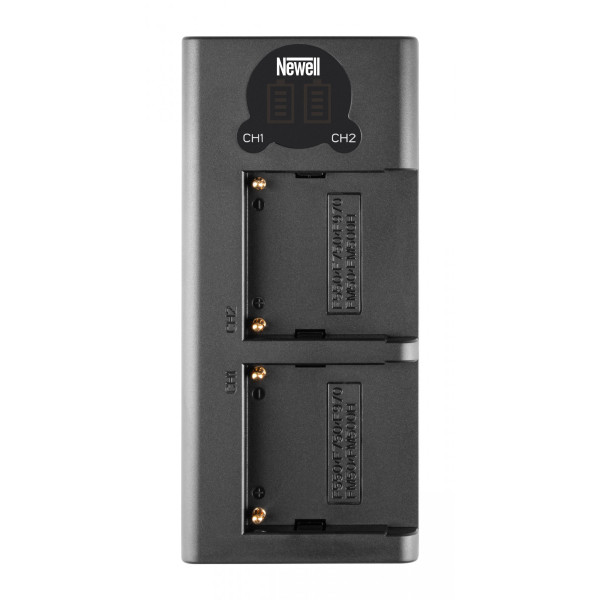 Зарядка двойная Newell DL-USB-C для NP-F550/770/970 (NL2120)