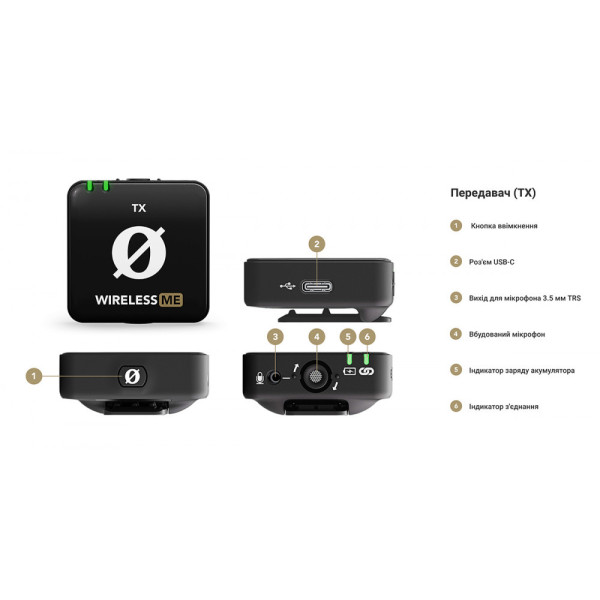 Бездротова мікрофонна радіосистема Rode Wireless ME (WIME)