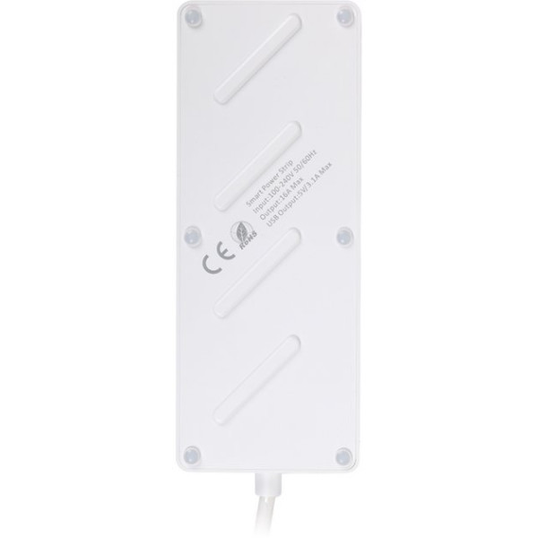 Сетевой фильтр Tuya Smart 1.8м 16A 4 розетки 4xUSB (HS082383)