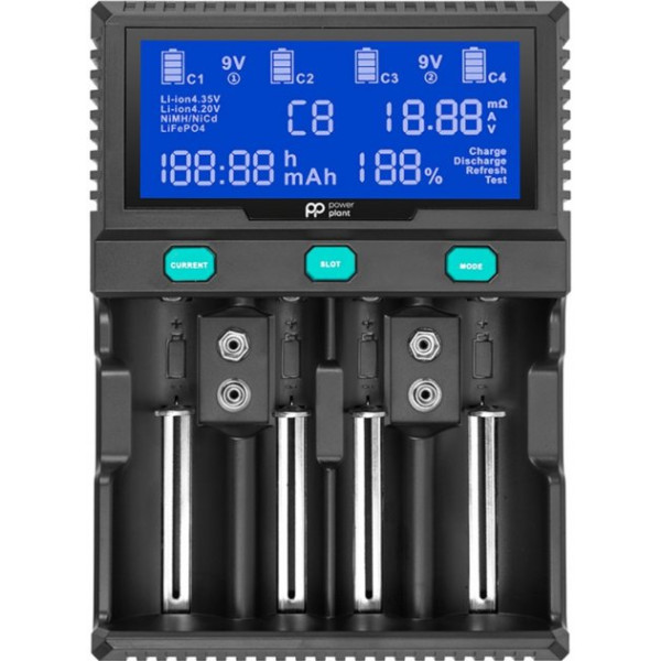 Зарядное устройство PowerPlant для аккумуляторов AA, AAA/PP-A4 (AA620173)