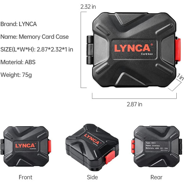 Футляр для карт памяти Lynca KH5