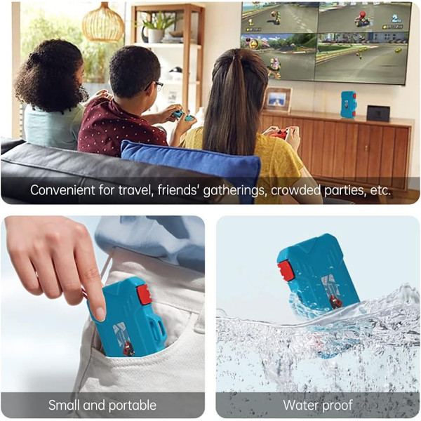 Защитный противоударный чехол Lynca KH10S для игровых карт Nintendo Switch и NS NX Hard Shell (голубой)