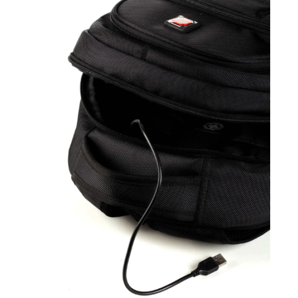 Міський рюкзак Swissbrand Ribe 20 чорний (SWB_BLRIB001U)