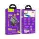 Сетевое зарядное устройство с кабелем HOCO N34 Dazzling dual-port PD20W+QC3.0 charger set (C to iP) Transparent Black