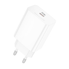 Сетевое зарядное устройство BOROFONE BA21A Pro Long journey single port PD20W charger White