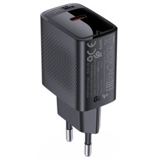 Сетевое зарядное устройство ACEFAST A82 PD20W GaN single USB-C charger Black