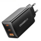 Мережевий зарядний пристрій ESSAGER DIANYUN 67W GaN travel charger 2C+A black