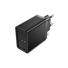 Сетевое зарядное устройство Vention 1-port USB Wall Charger(12W) EU-Plug Black (FAAB0-EU)