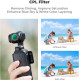 Комплект магнітних світлофільтрів K&F Concept для DJI Osmo Pocket 3 CPL + ND16+ ND64 + ND256 Multi-Coated (SKU.2150)