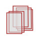 Рамки магнитные A4 красные Magnetofix Frame Red Set (1130306)