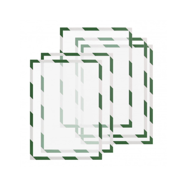 Рамки сигнальные магнитные A4 зелено-белые Magnetofix Frame SAFETY Green/White Set (1131445)