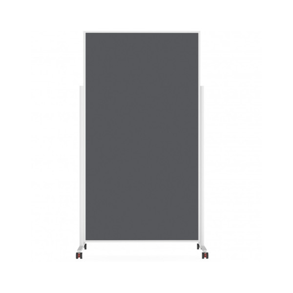 Доска модерационная мобильная 1000x1800 серая, каркас белый Magnetoplan Design-Seminarboard VarioPin Mobile Felt-Gray WhiteEdition (1181101)