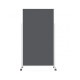 Доска модерационная мобильная 1000x1800 серая, каркас белый Magnetoplan Design-Seminarboard VarioPin Mobile Felt-Gray WhiteEdition (1181101)
