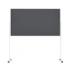 Доска модерационная мобильная 1000x1800 серая, каркас белый Magnetoplan Design-Seminarboard VarioPin Mobile Felt-Gray WhiteEdition (1181101)