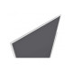 Доска модерационная мобильная 1000x1800 серая, каркас белый Magnetoplan Design-Seminarboard VarioPin Mobile Felt-Gray WhiteEdition (1181101)
