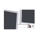 Доска модерационная мобильная 1000x1800 серая, каркас белый Magnetoplan Design-Seminarboard VarioPin Mobile Felt-Gray WhiteEdition (1181101)