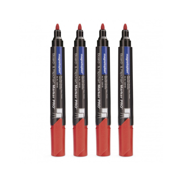 Маркеры универсальные красные Magnetoplan PRO+ Red Set (1228106)