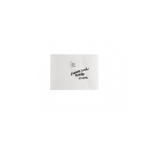Скляна магнітно-маркерна дошка 800x600 біла Magnetoplan Glassboard-White (13403000)