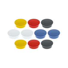 Магниты круглые 40/2.2 разноцветные Magnetoplan Discofix Color Assorted Set (1662010)