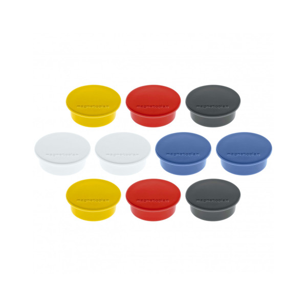 Магниты круглые 40/2.2 разноцветные Magnetoplan Discofix Color Assorted Set (1662010)