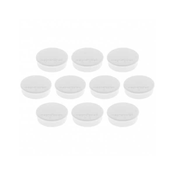Магниты круглые 24/0.3 белые Magnetoplan Discofix Hobby White Set (1664500)