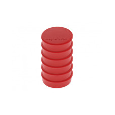 Магниты круглые 24/0.3 блистер красные Magnetoplan Discofix Hobby Red Set (16645606)