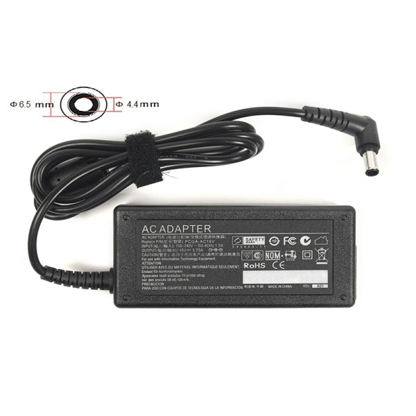 Блок живлення для ноутбуків PowerPlant SONY 220 В, 16 В, 60 Вт, 3,75 А (6,5×4,4)
