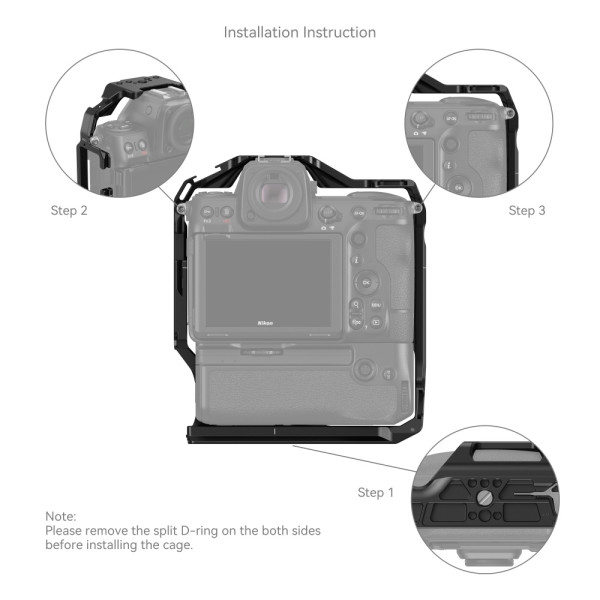 Клетка SmallRig для Nikon Z 8 с аккумуляторной батареей MB-N12 3982