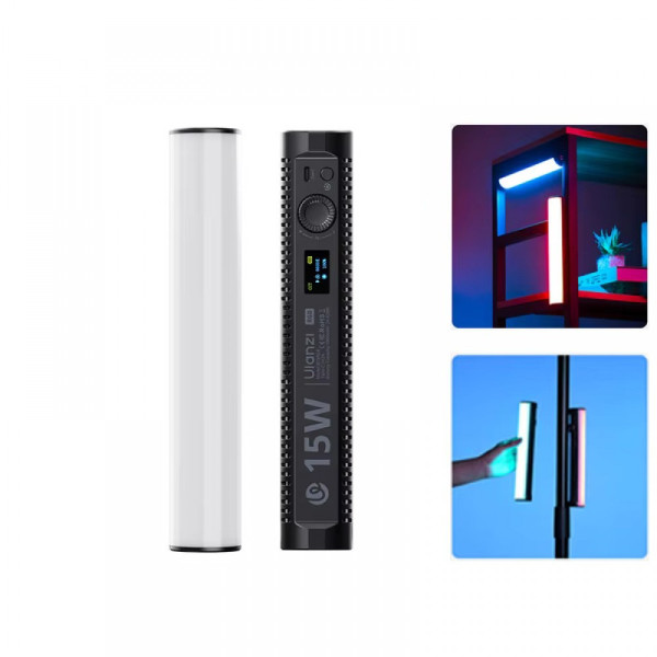 Видеосвет цилиндрический LED RGB палка с магнитом 1800-9000К CRI 97 Ulanzi B15RGB