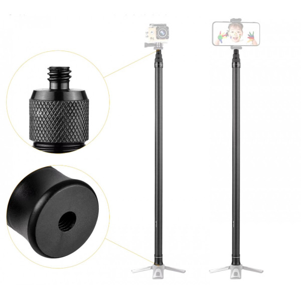 Монопод невидимый для Insta360 карбоновый 62-300см AC Prof CF-302