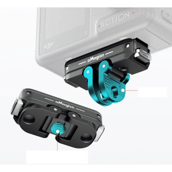 Кріплення швидкознімне DJI Action 5 / 4 / 3 / Osmo 360 алюмінієве aMagisn AA22