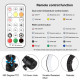 Кольцевой свет со стойкой Puluz PKT3081B RGBWW 26см (20W)