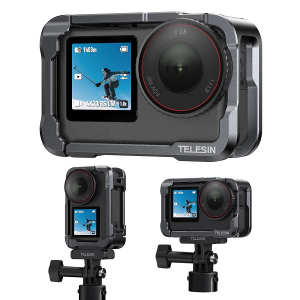 Рамка DJI Action 6 алюминиевая защитная Telesin S6-FMS-35-TDJ