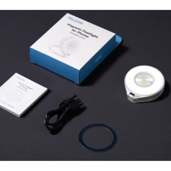 Мини-свет для телефона магнитный MagSafe 2500-6500К Telesin P5-BGD-17SR