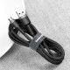 Кабель Baseus Cafule USB-кабель для Micro USB 2.4A 1 м сірий+чорний