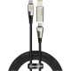 Кабель Baseus Flash Series One-for-two Fast Charging з квадратною головкою Type-C до C+DC 100 Вт 2 м чорний