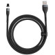 Кабель Baseus Zinc Magnetic Safe Fast Charging Data Cable USB до IP 2,4 А 1 м сірий+чорний
